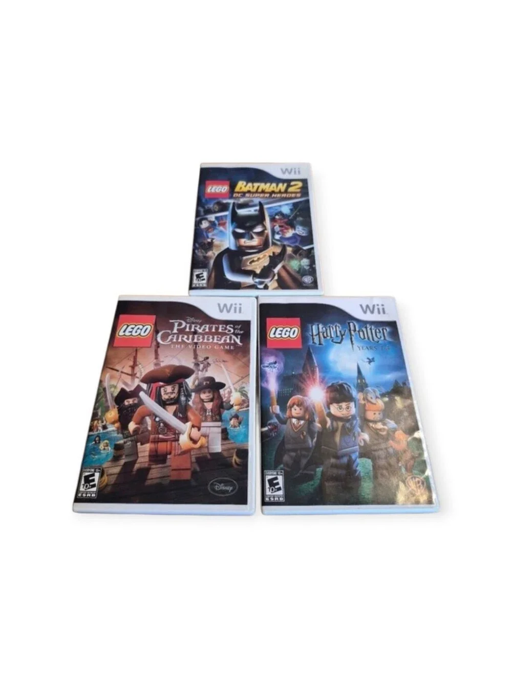 LEGO Wii Games Bundle Barman 2 Harry Potter Pirates of the Caribbean EUC